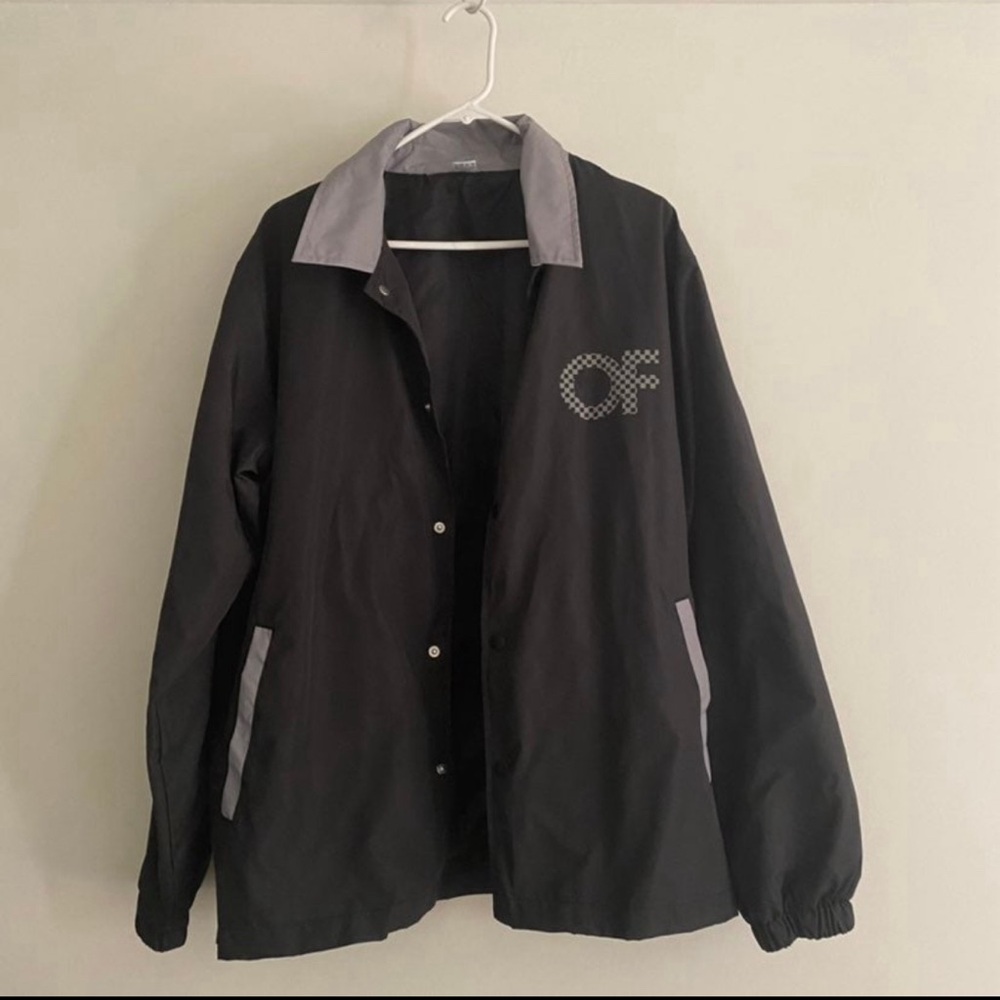 Odd Future Checkered Black Coaches Jacket - image 2